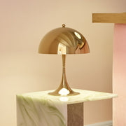 Panthella Şarjlı Masa Lambası-Masa Lambası-Rose Lighting-Gold-NowShopFun