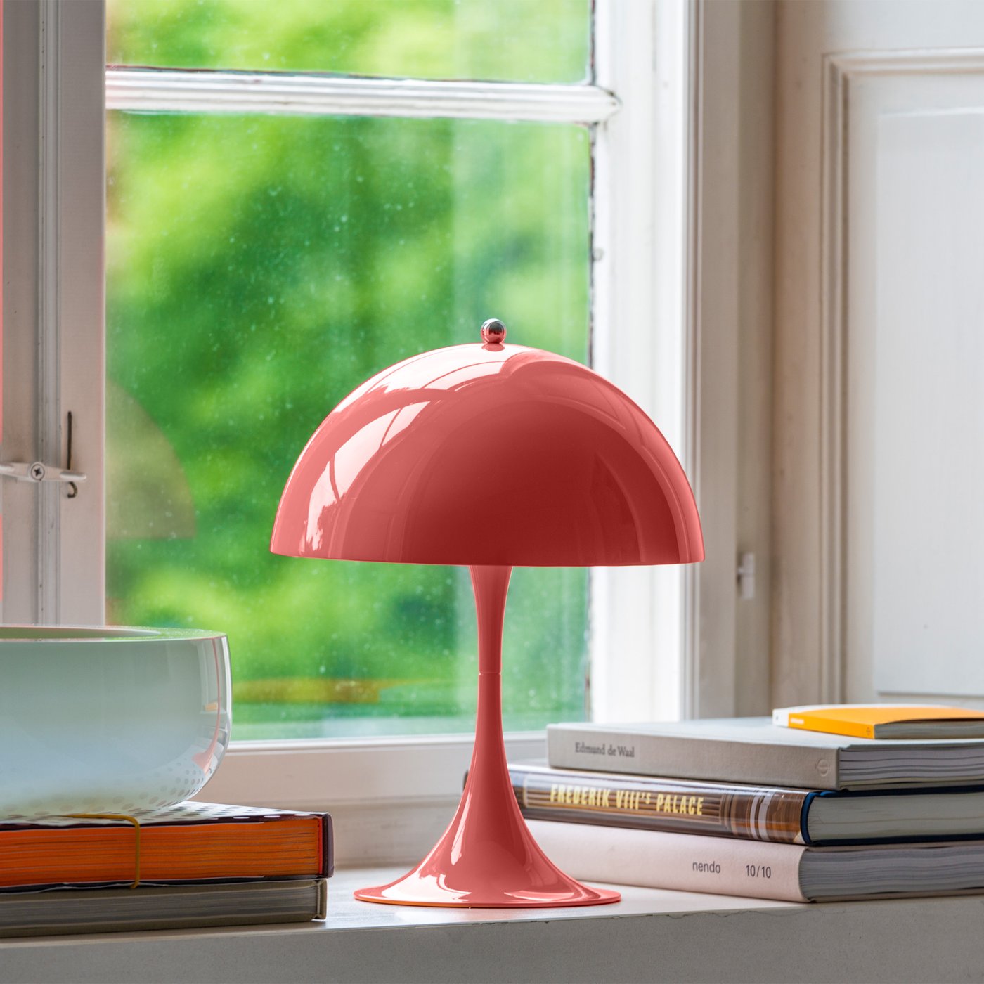 Panthella Şarjlı Masa Lambası-Masa Lambası-Rose Lighting-Somon-NowShopFun