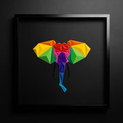Elephant - Black / Multicolor Tablo