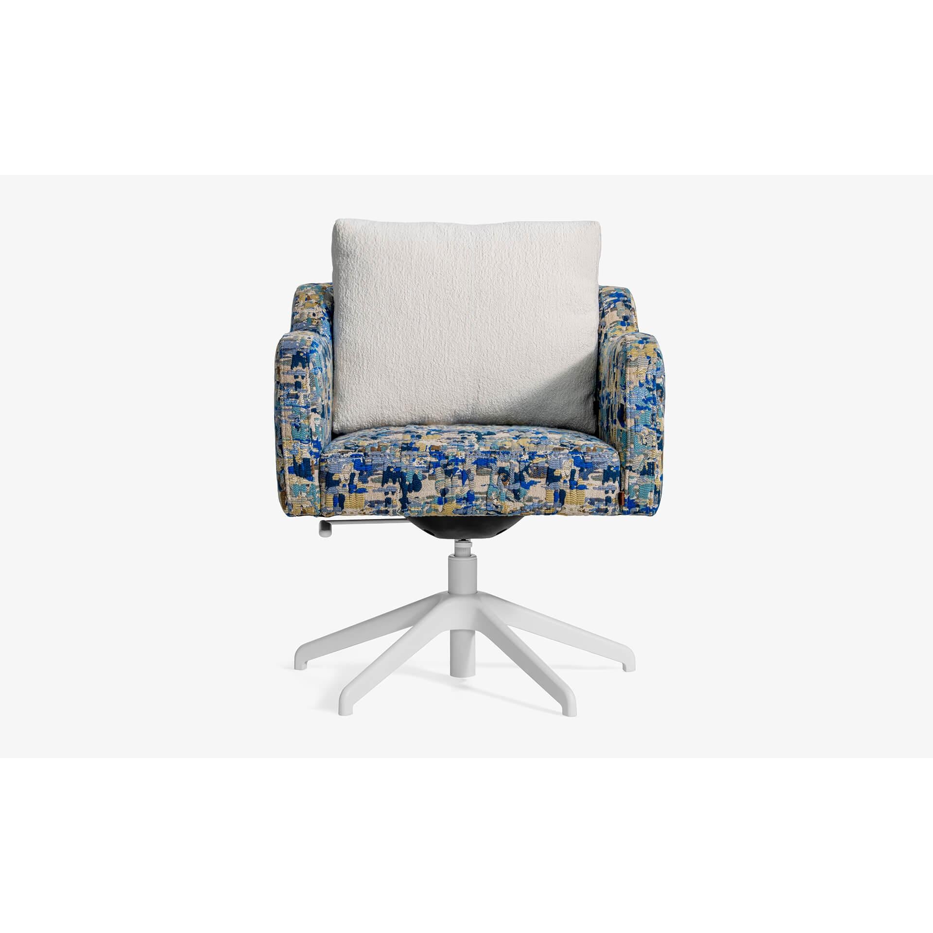 Papillonne Ofis Sandalyesi Tekerleksiz