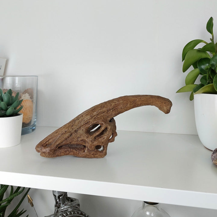 Parasaurolophus Mini Seramik Heykel-Heykel-The Fossil Art-NowShopFun