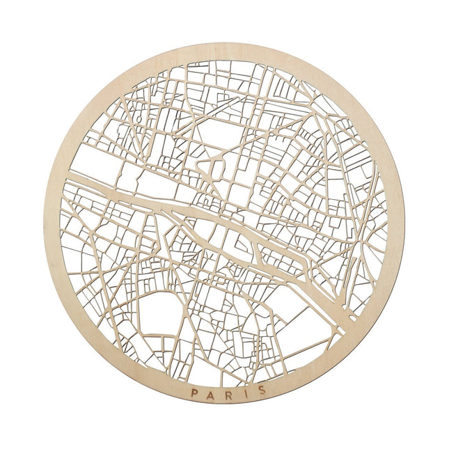 Paris Ahşap Şehir Haritası-Duvar Aksesuarı-ODA.products-NowShopFun