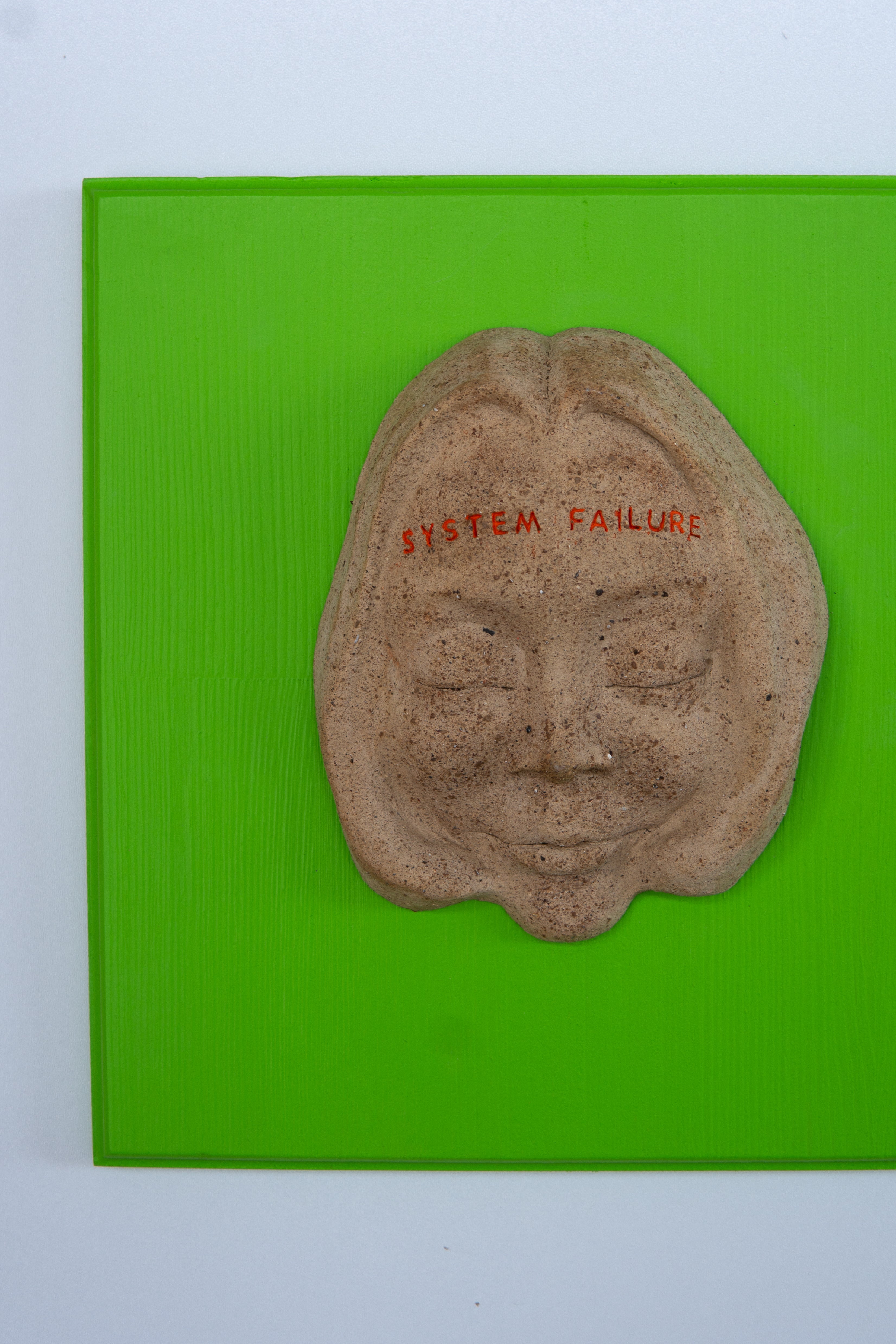 Parlak Yeşil Dopamin Dekor Seramik Duvar Panosu System Failure