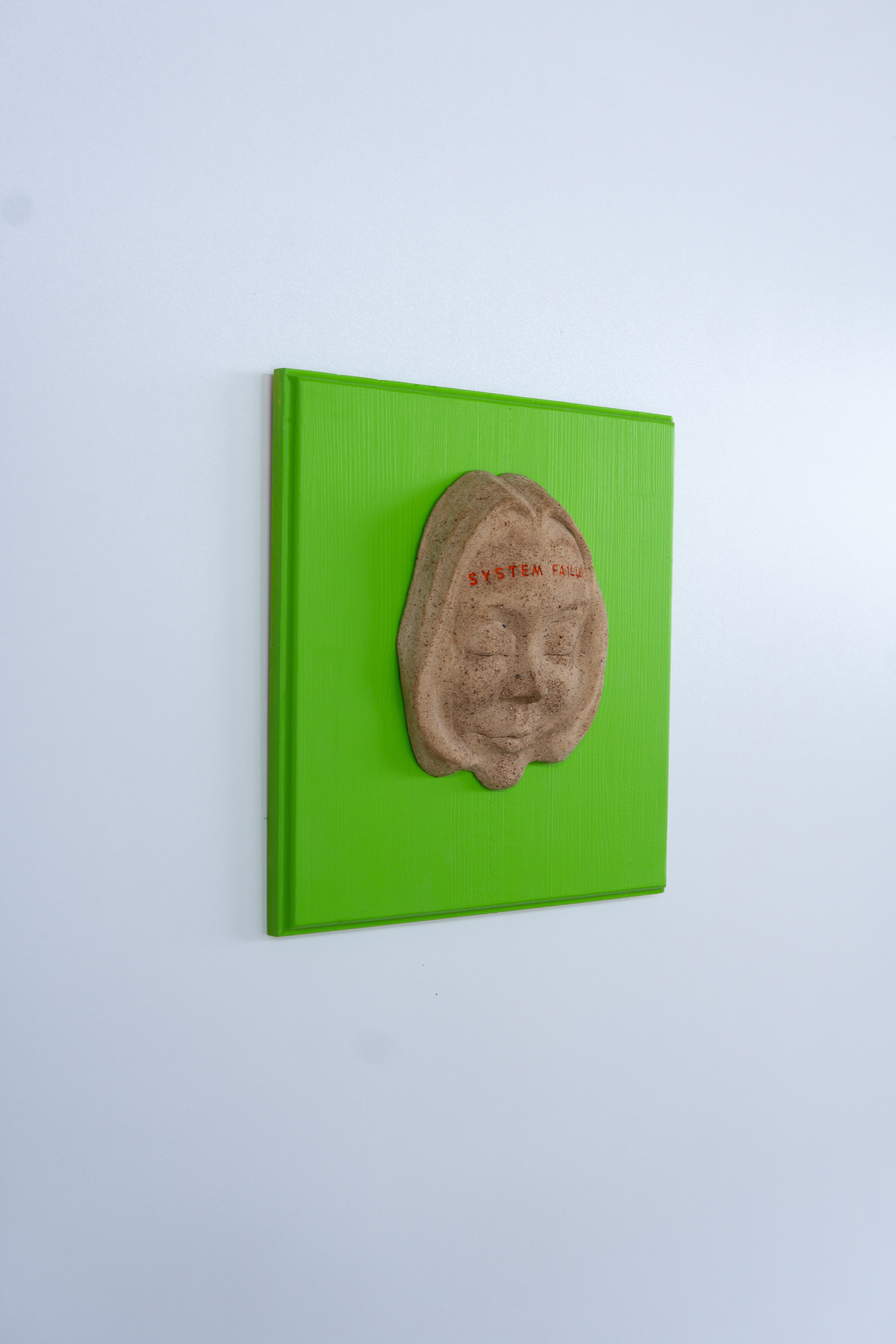 Parlak Yeşil Dopamin Dekor Seramik Duvar Panosu System Failure