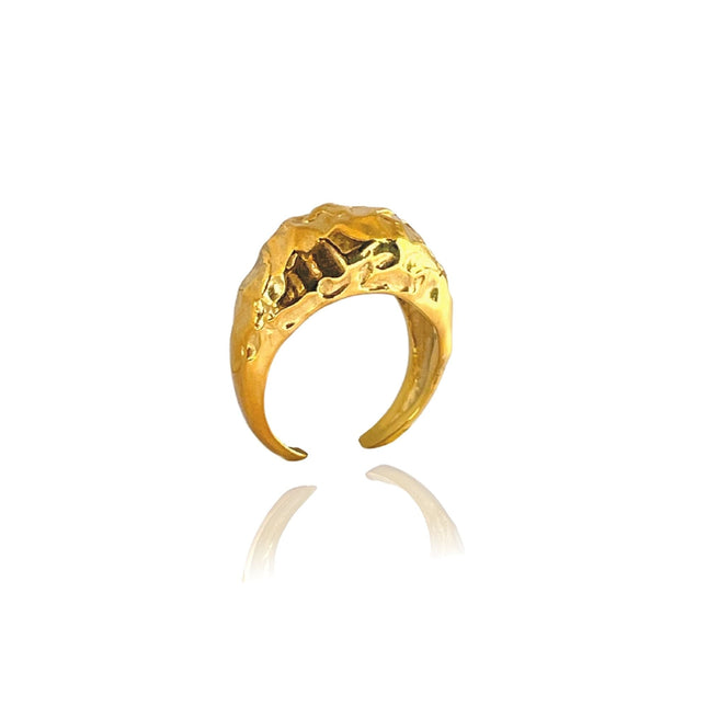 Pary Amorf Oval Yüzük-Yüzük-Linya Jewellery-Parlak Gold-NowShopFun