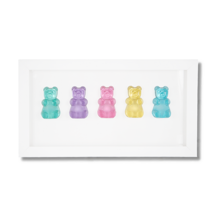 Pastel Rainbow Gummy Bears Duvar Dekoru