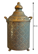 Provence Kapaklı Metal Dekoratif Kavanoz