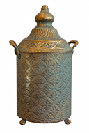 Provence Kapaklı Metal Dekoratif Kavanoz