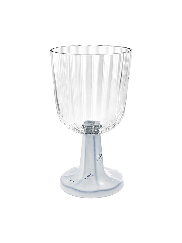 Patio Goblet Beyaz Şeffaf Cam Kadeh