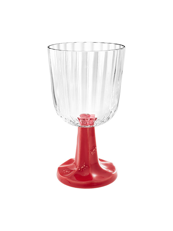 Patio Goblet Kırmızı Şeffaf Cam Kadeh