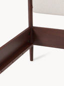 Paul Masif Mango Ağacı Karyola Modern Mid-Century Tasarım