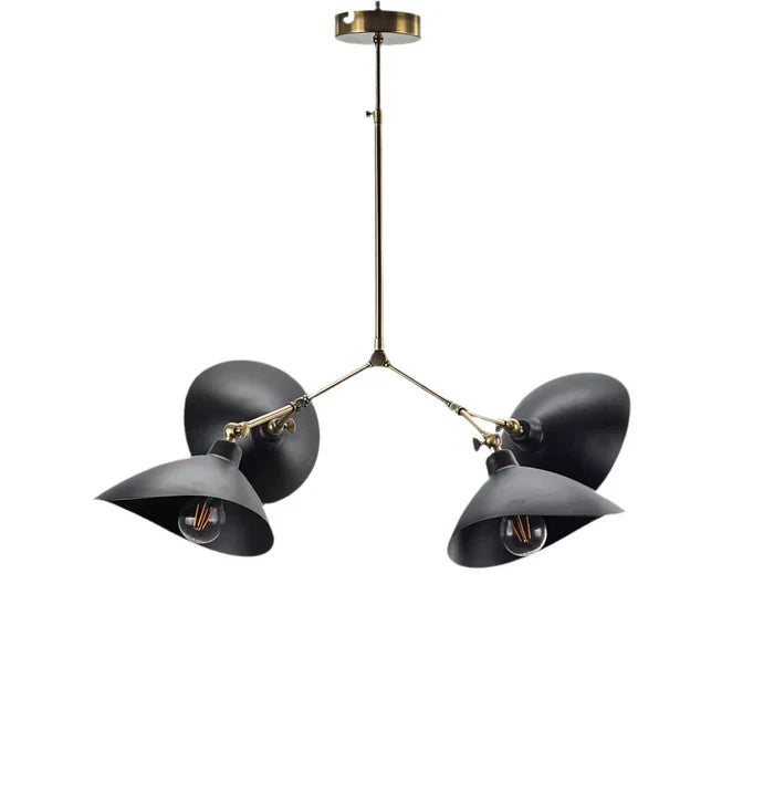 Paul Siyah 4'lü Modern Avize