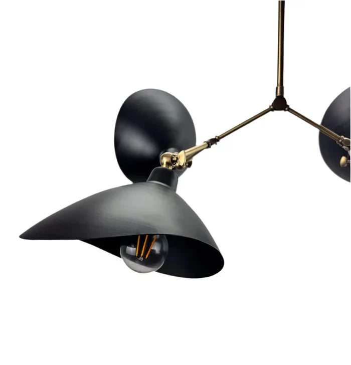 Paul Siyah 4'lü Modern Avize