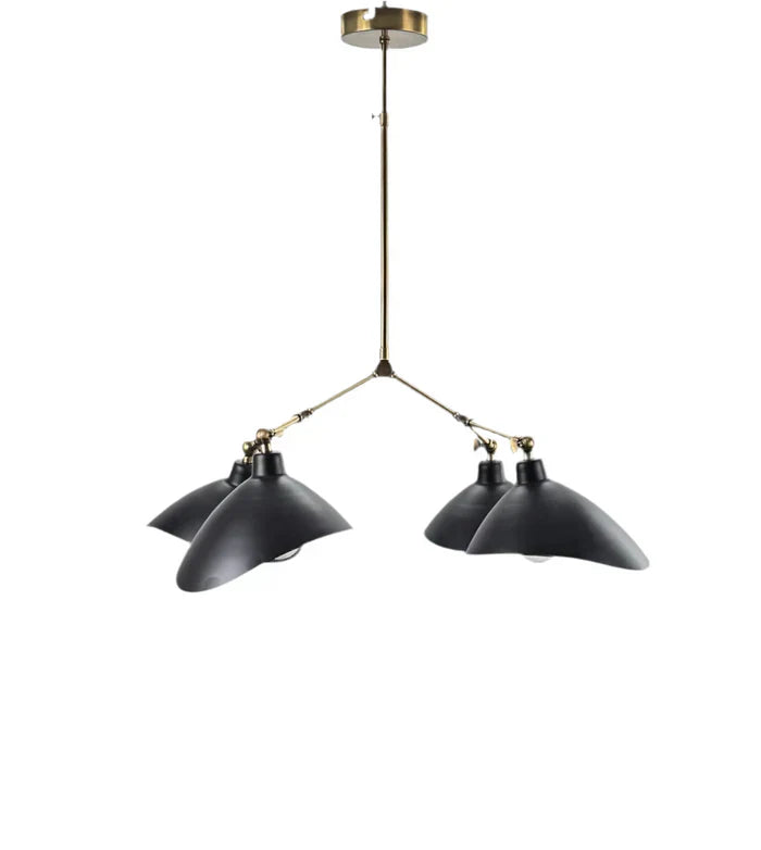 Paul Siyah 4'lü Modern Avize