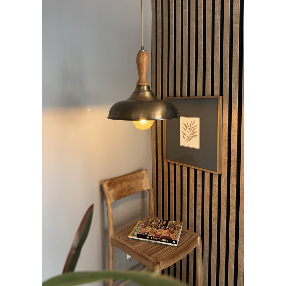 Paulo Ahşap Detaylı Rustik Avize