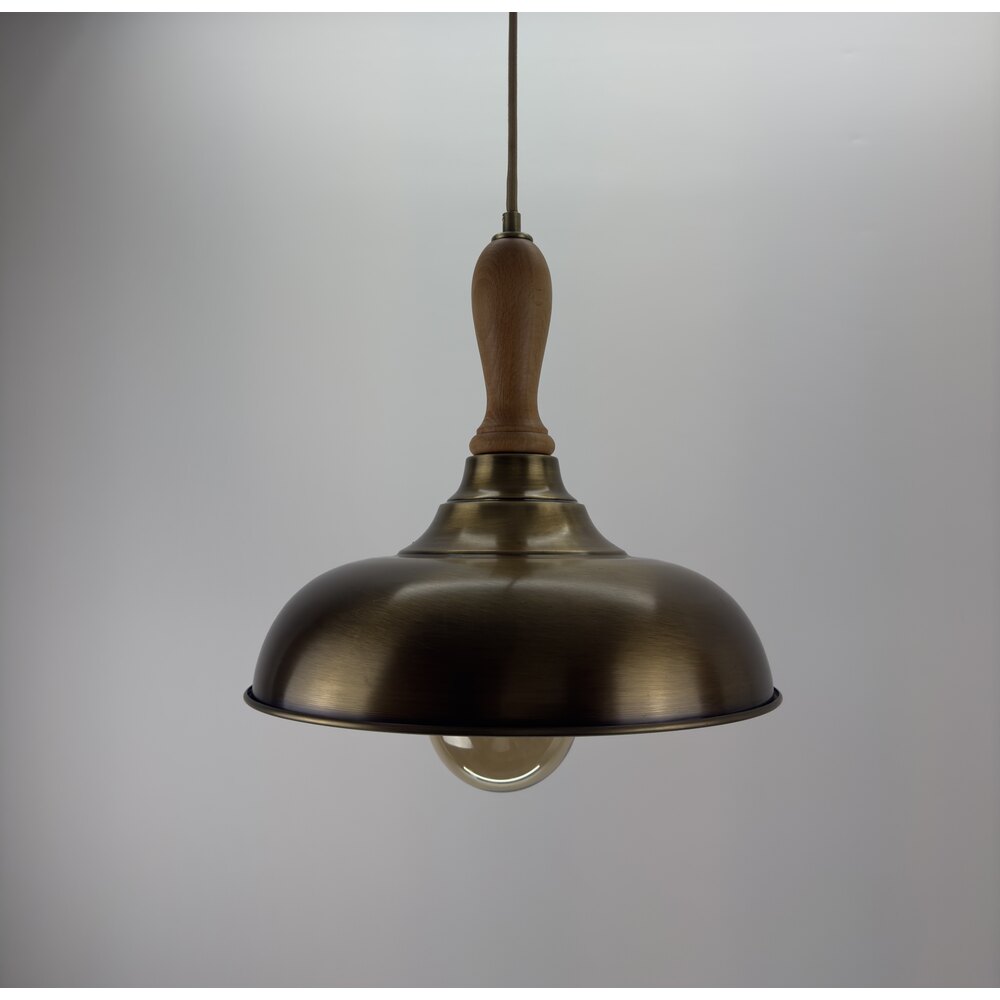 Paulo Ahşap Detaylı Rustik Avize