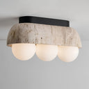 Peapod Traverten Plafonyer Avize 2-Avize-Life Aydınlatma-NowShopFun