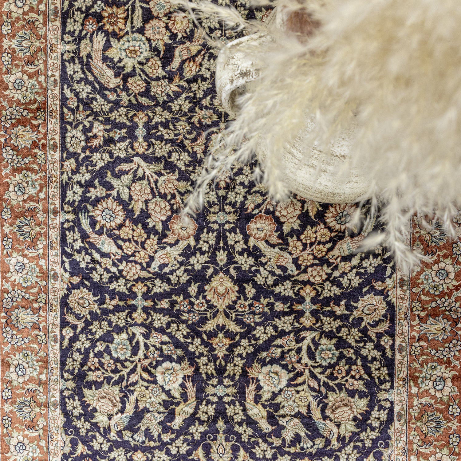 Pelar El Dokuma İpek Yolluk Halı 78x240 cm