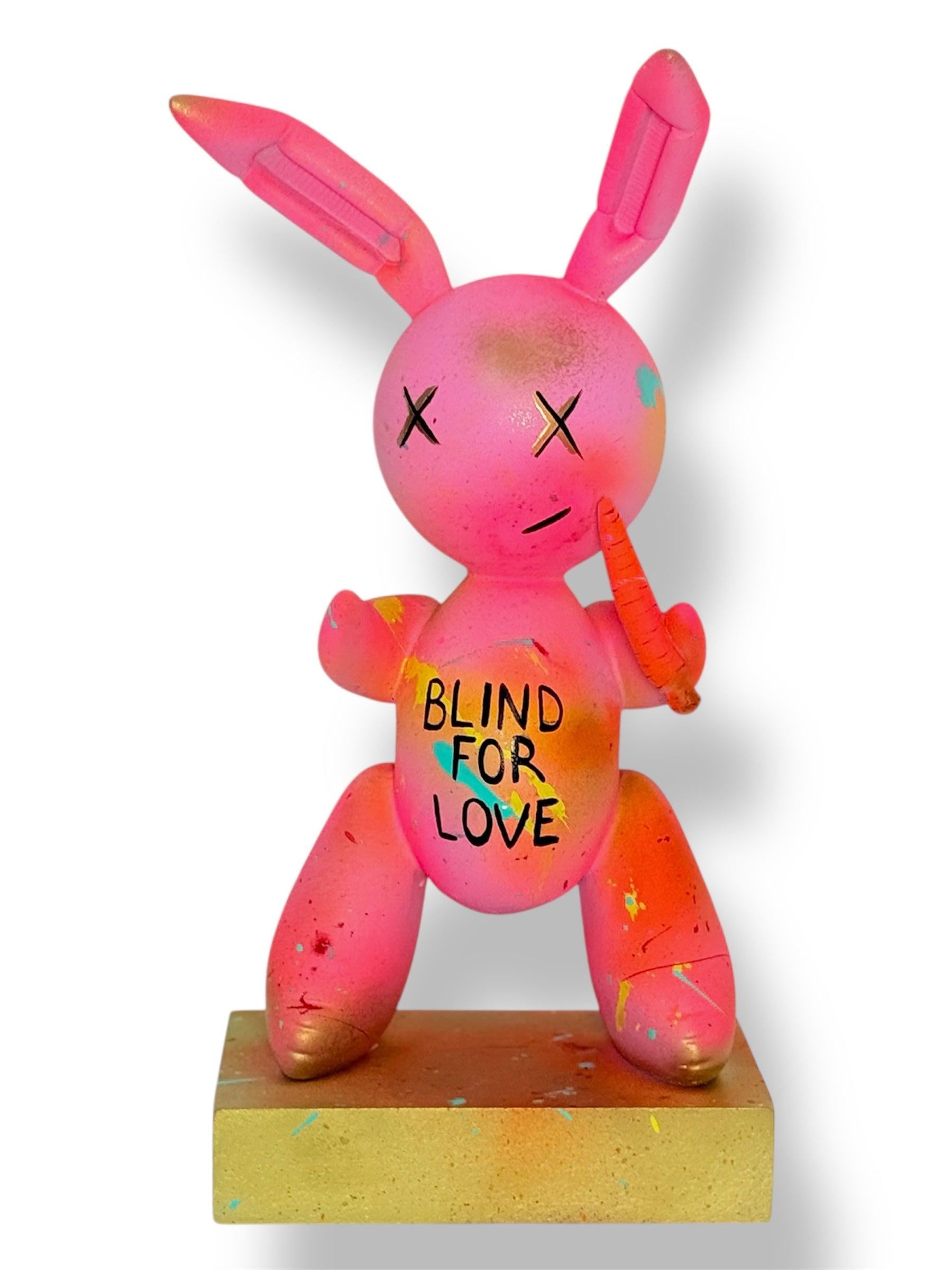 Pembe Balon Tavşan Heykeli | Neon & Gold Detaylı Pop Art Tasarım-Heykel-And Iconic Art Store-NowShopFun