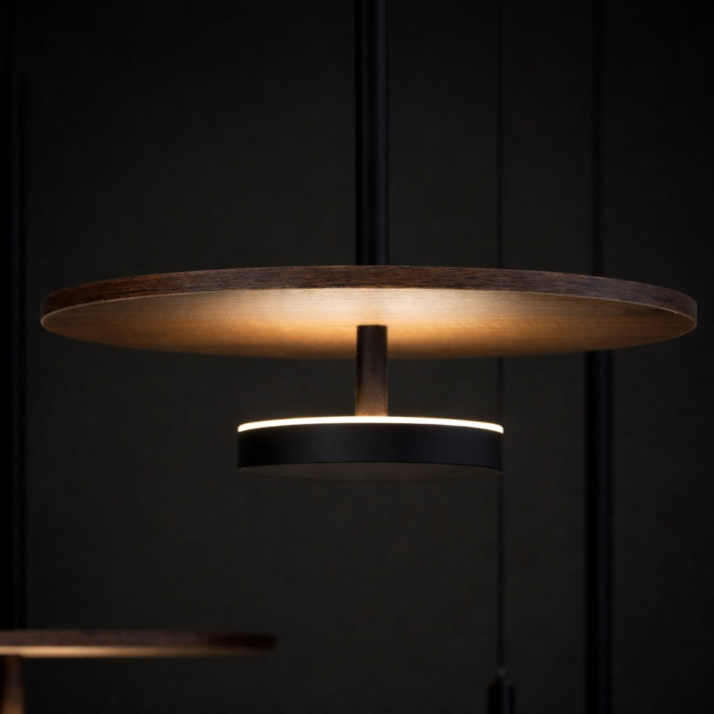 Nuvora Led Ahşaplı Sarkıt Avize