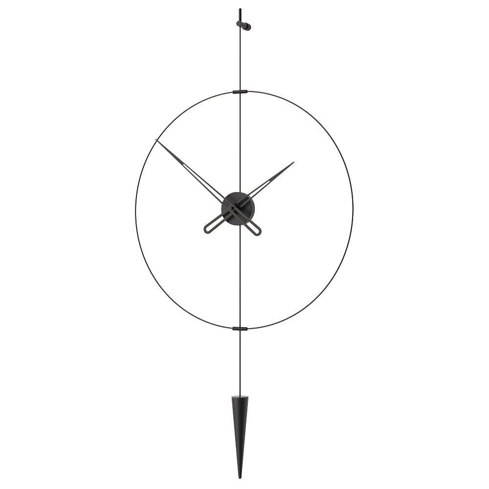 Pendulum Plus Duvar Saati-Duvar Saati-M Clocks-SİYAH-60CM-NowShopFun