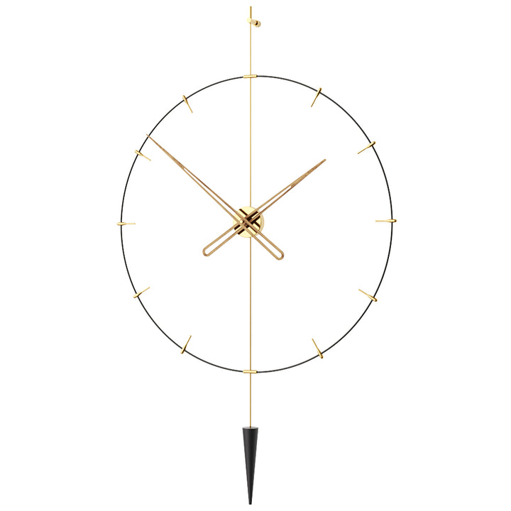 Pendulum Plus İndicator Duvar Saati-Duvar Saati-M Clocks-SİYAH-60CM-NowShopFun