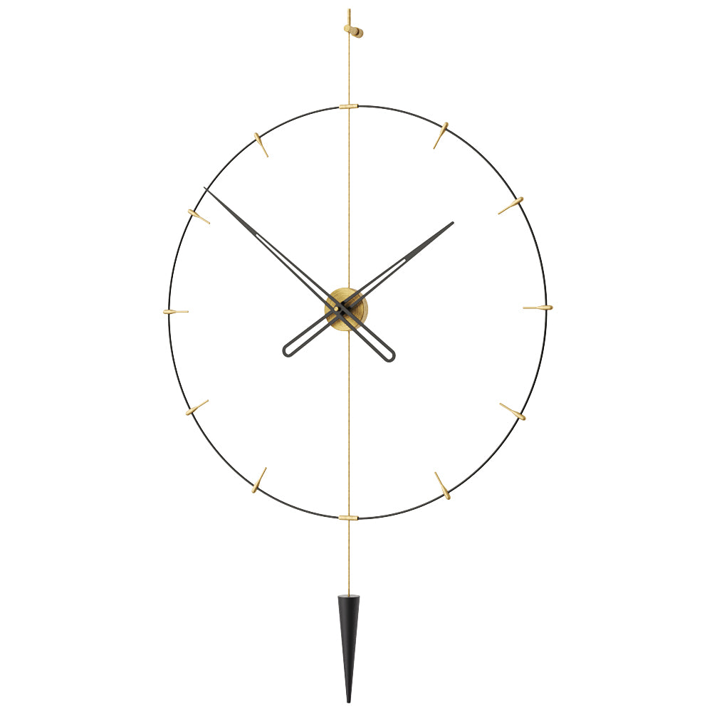 Pendulum Plus İndicator Duvar Saati-Duvar Saati-M Clocks-SİYAH-60CM-NowShopFun