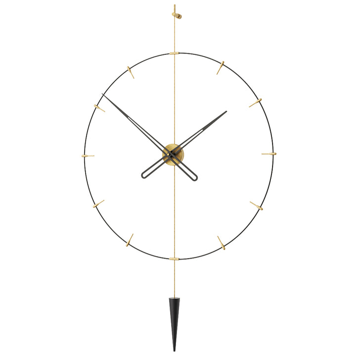 Pendulum Plus İndicator Duvar Saati-Duvar Saati-M Clocks-SİYAH-60CM-NowShopFun