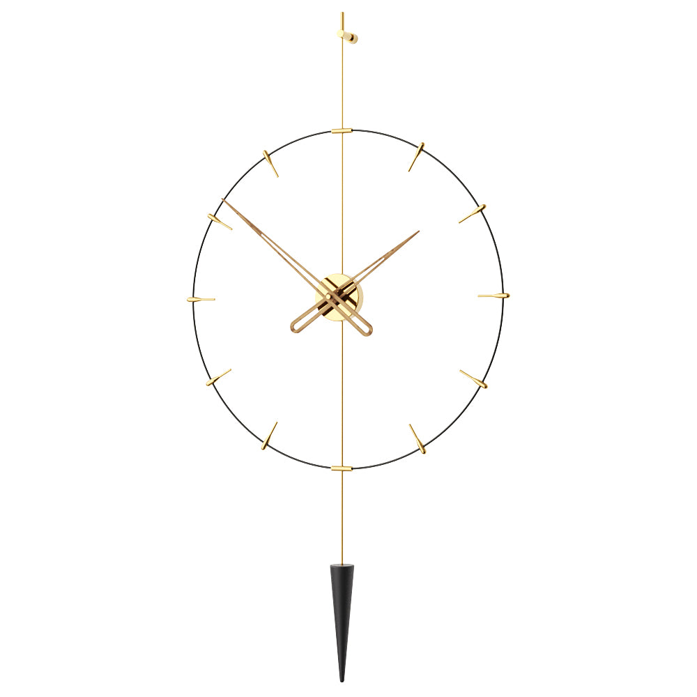 Pendulum Plus İndicator Duvar Saati-Duvar Saati-M Clocks-SİYAH-60CM-NowShopFun