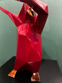 Penguin Glossy Bordeaux Dekoratif Obje