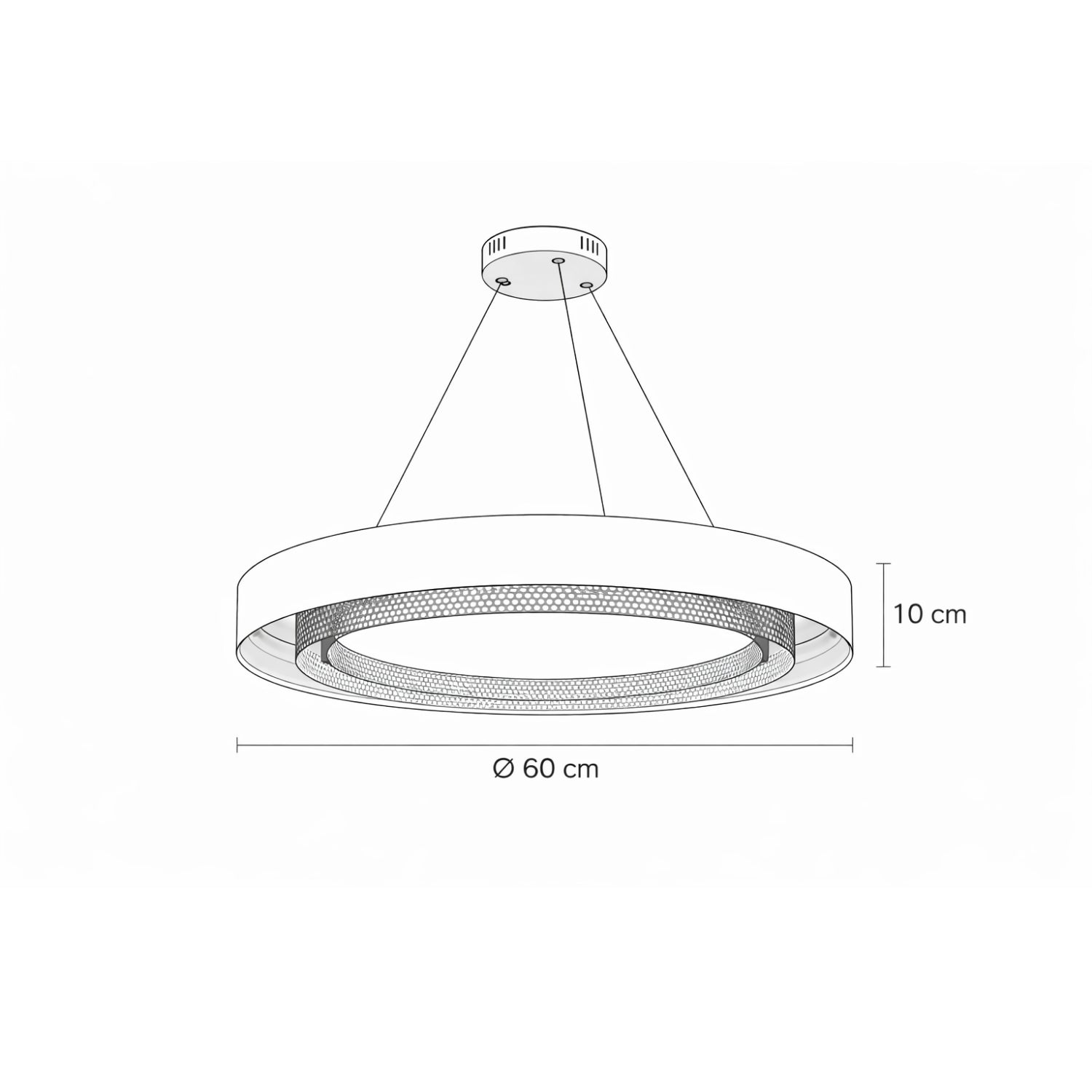 Perola Modern Dekoratif Sarkıt Avize 60 Cm