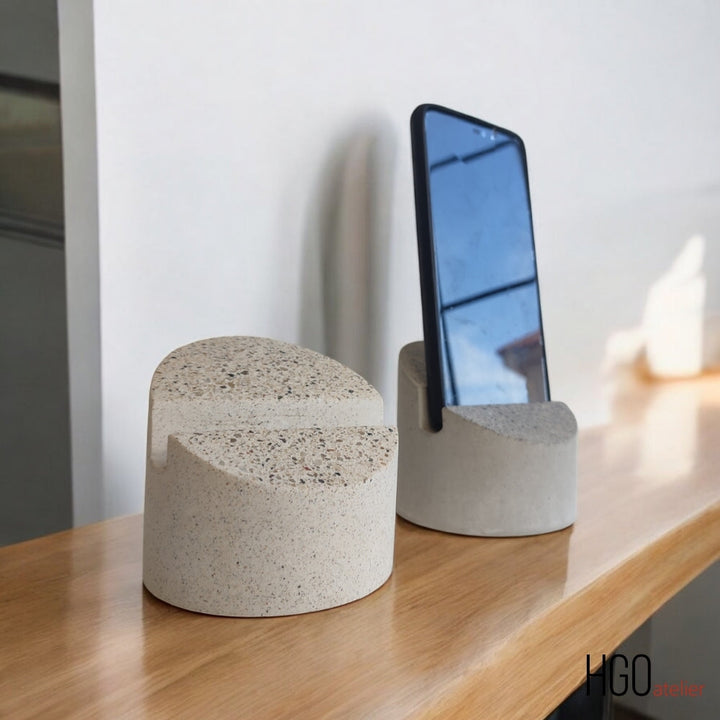 Phi Beton Telefon Standı-Telefon Standı-HGO ATELIER-rose pembe-NowShopFun