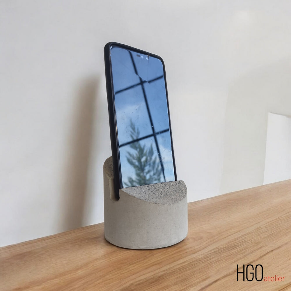 Phi Beton Telefon Standı-Telefon Standı-HGO ATELIER-rose pembe-NowShopFun