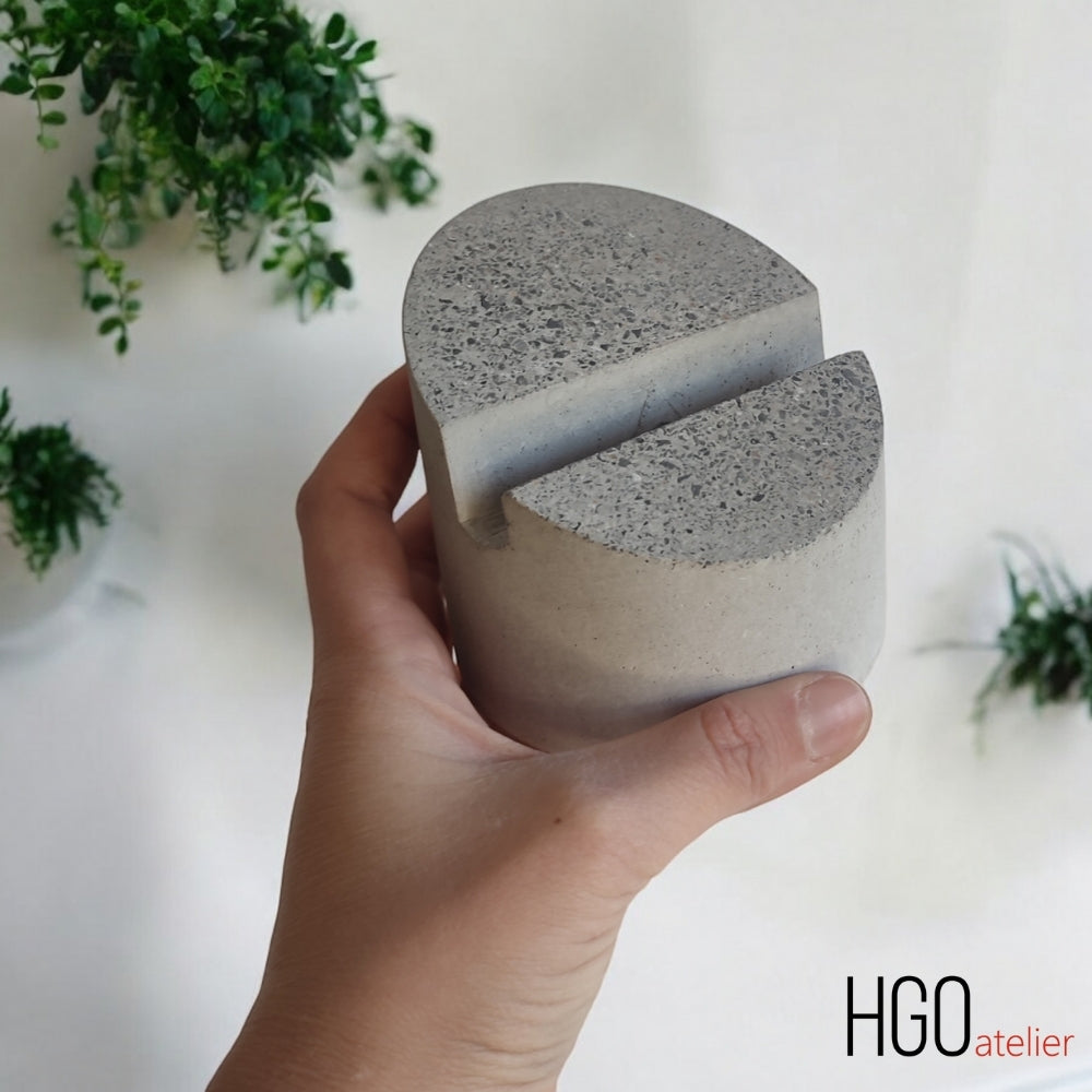 Phi Beton Telefon Standı-Telefon Standı-HGO ATELIER-gri-NowShopFun