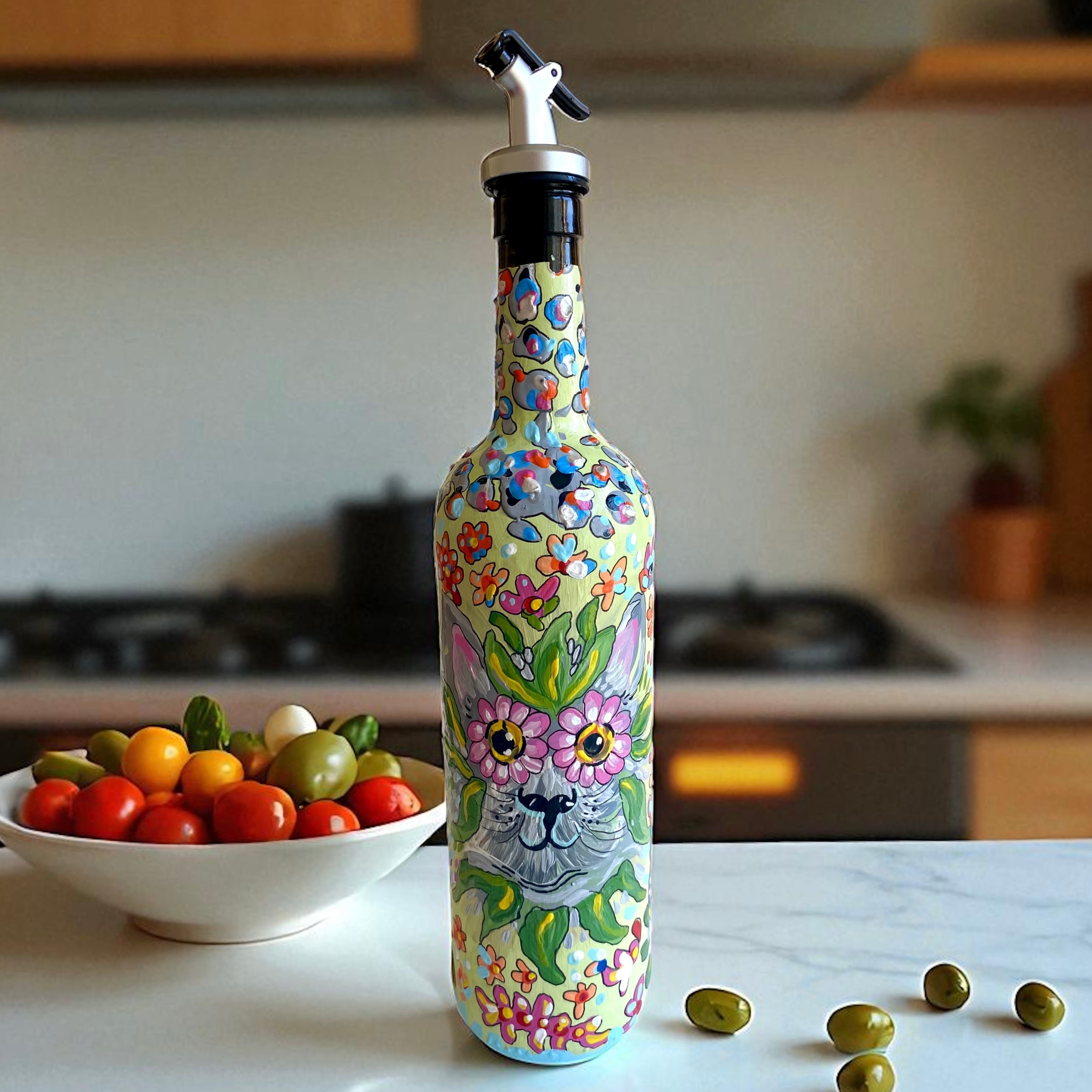 Louis Wain Oil Can