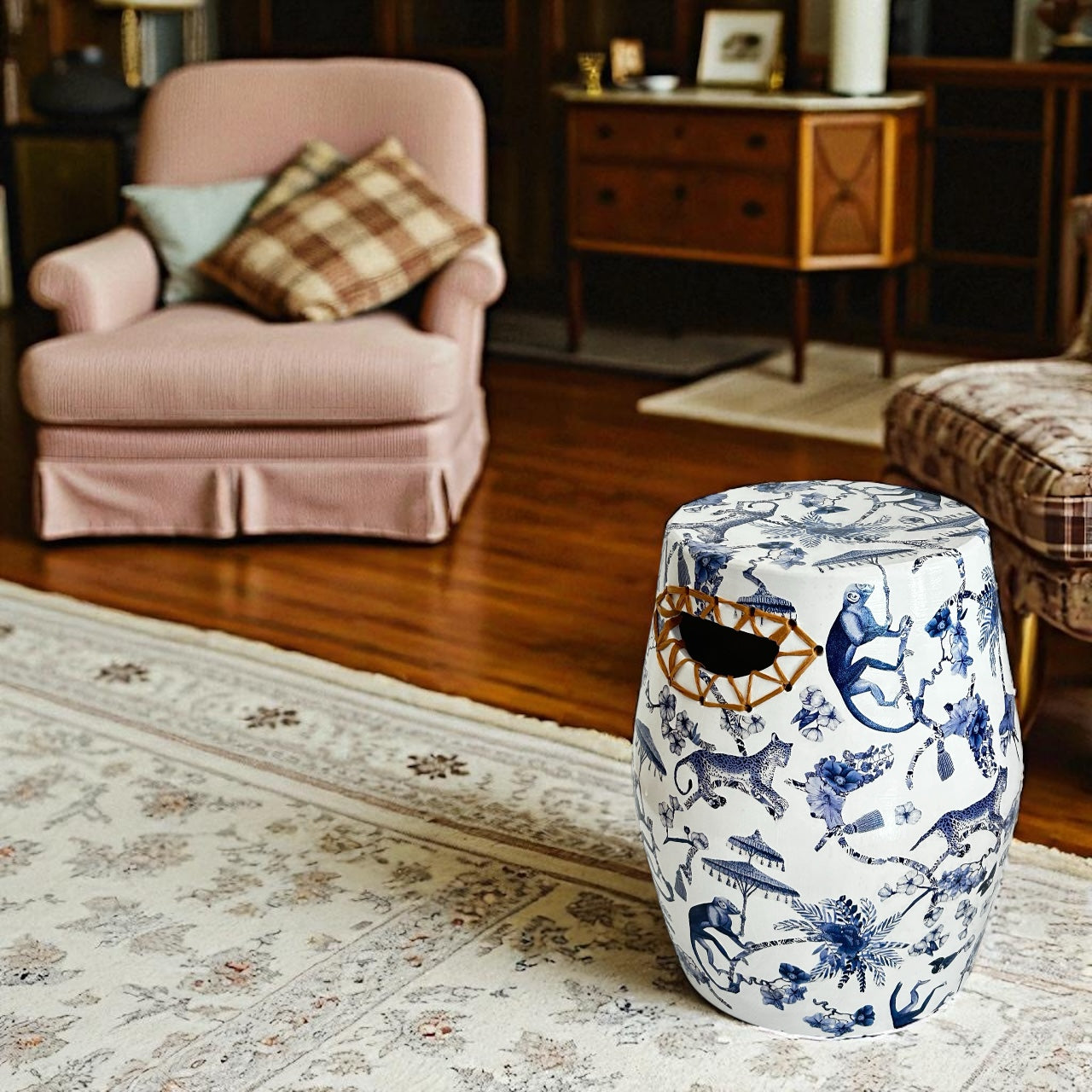 Hasır Detay Money Seramik Sehpa