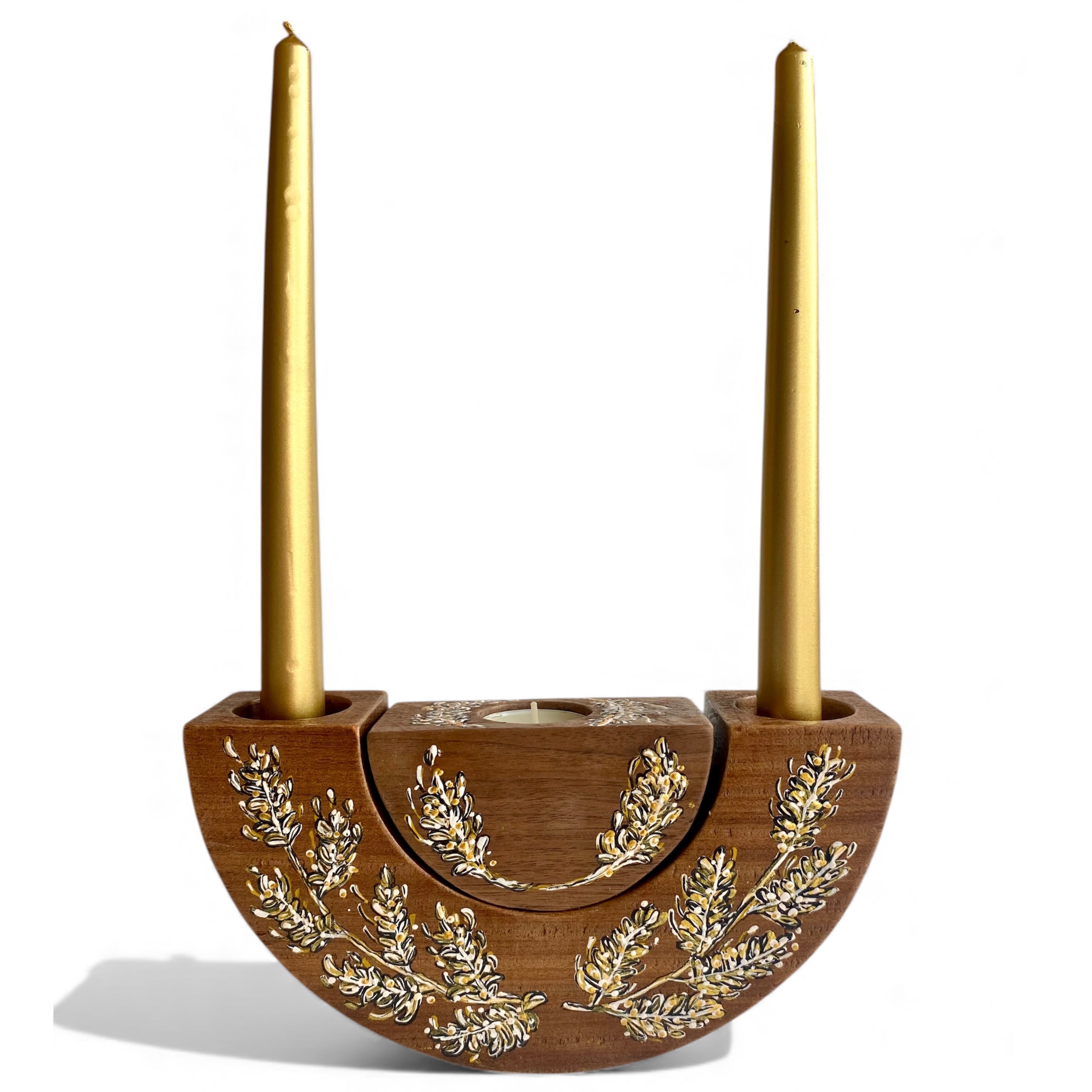 Spike Branch Triple Candle Holder / Candlestick