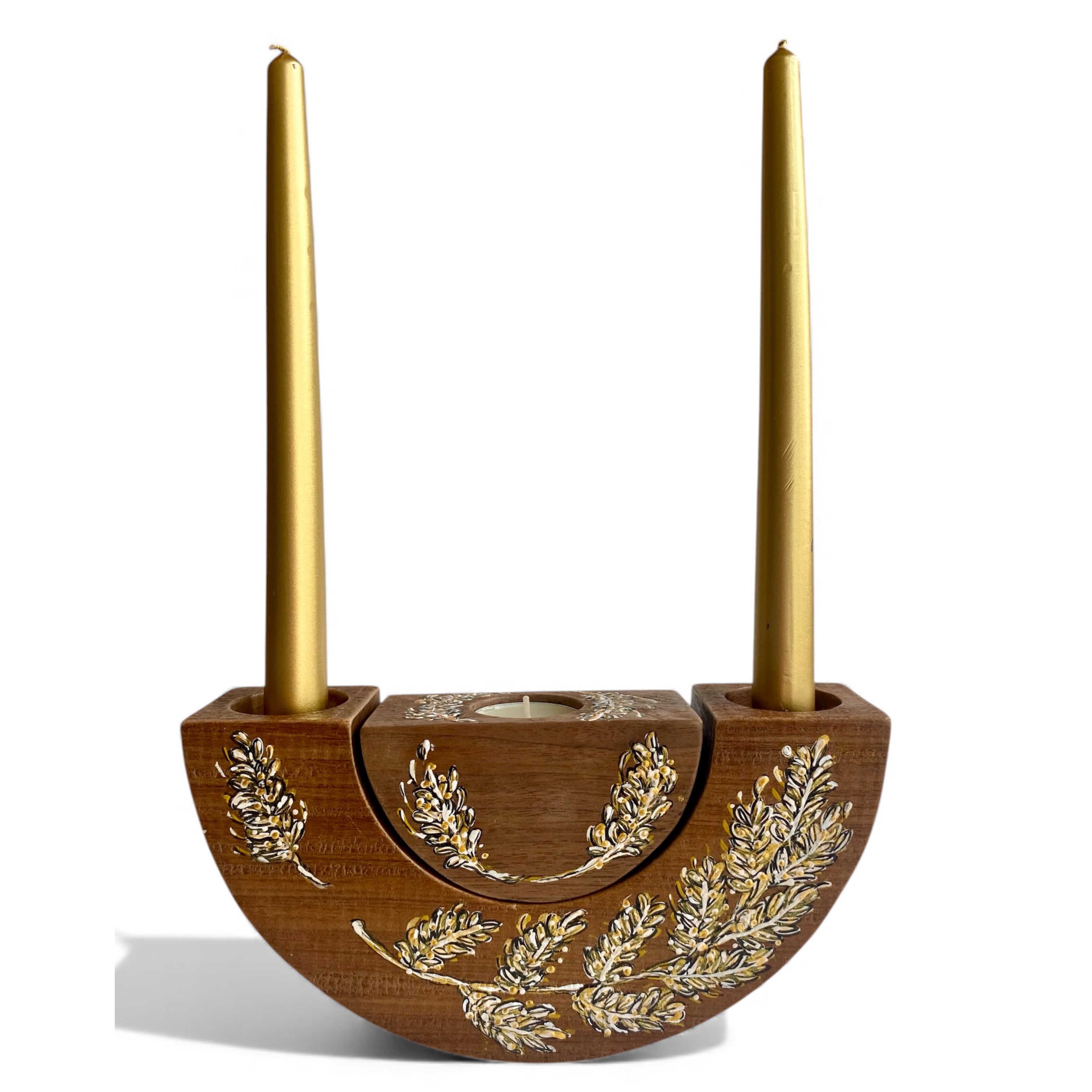 Spike Branch Triple Candle Holder / Candlestick