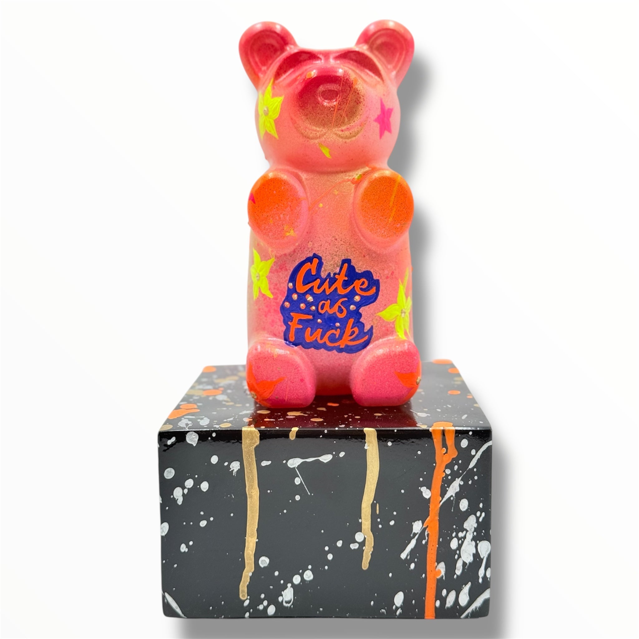 Rölyef Çiçekli Ayıcık Heykeli