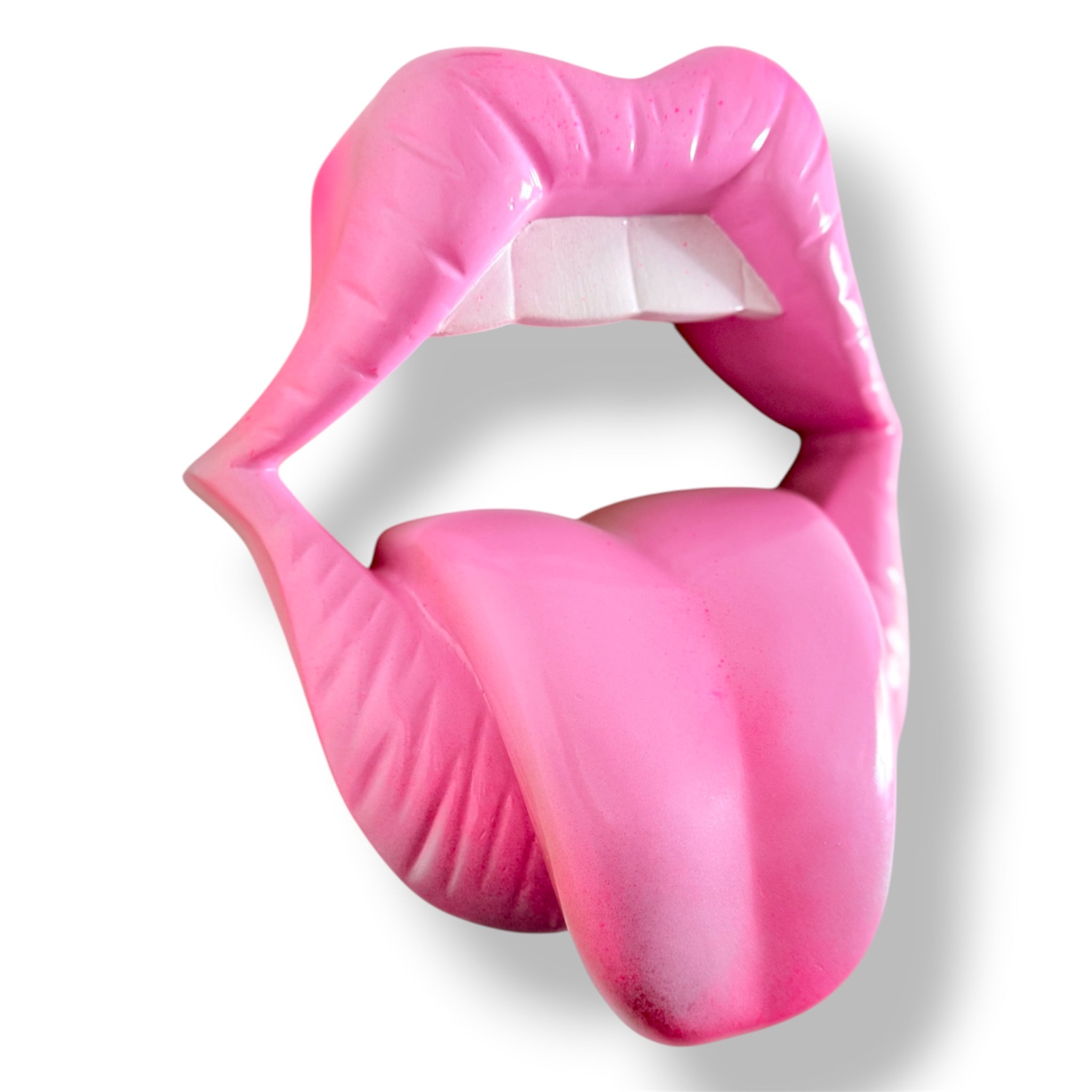 Jucy Lips – Pembe Dudak Duvar Heykeli