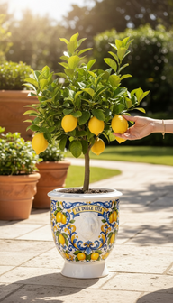 Dolce Vita Leone Seramik Saksı 40 cm