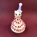 Carnival Cat Seramik Figür