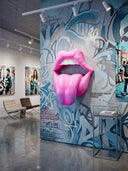 Juicy Lips Duvar Heykeli | Pembe Pop Art Dudak | Koleksiyon Figürü