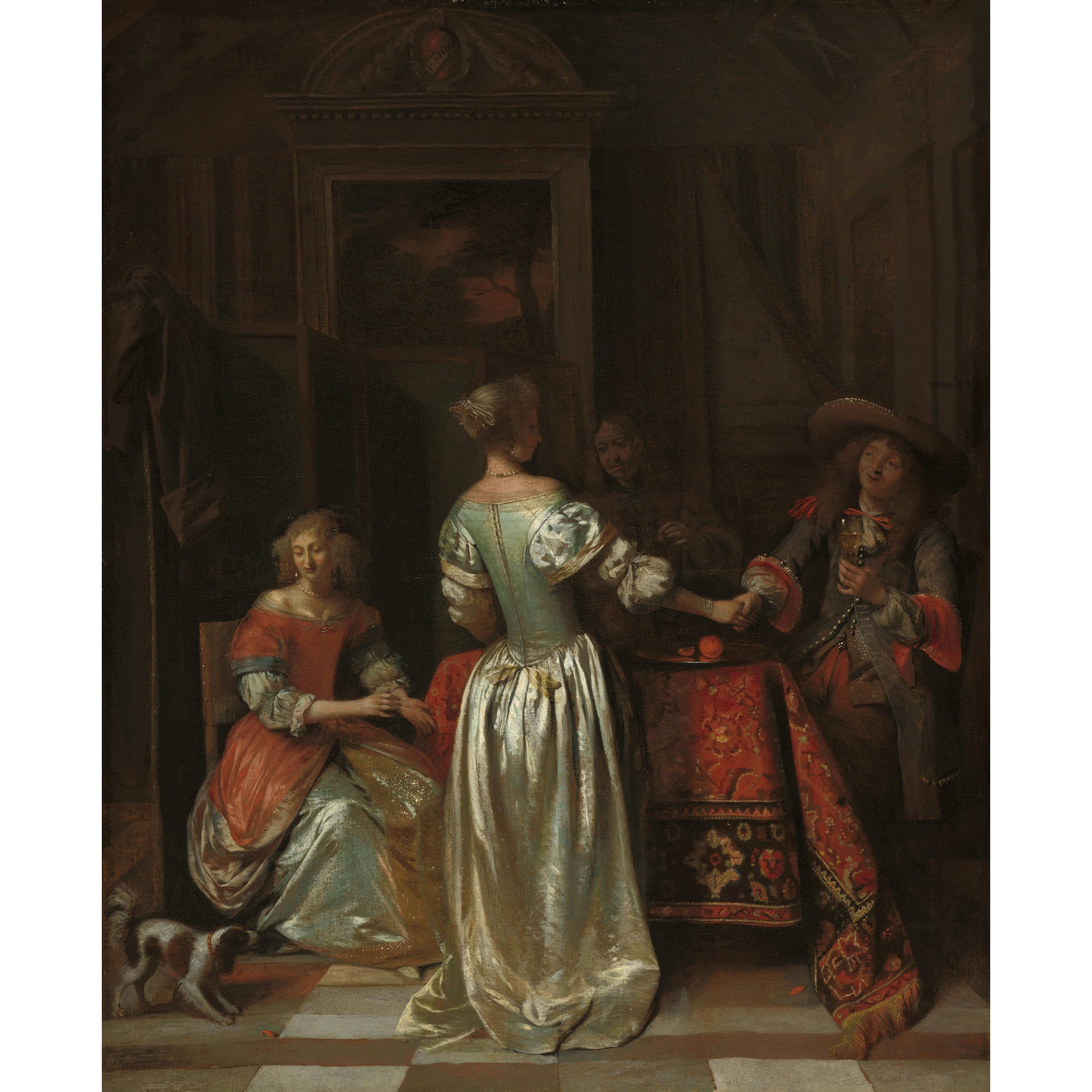 Pieter de Hooch - Selamlama Tablo