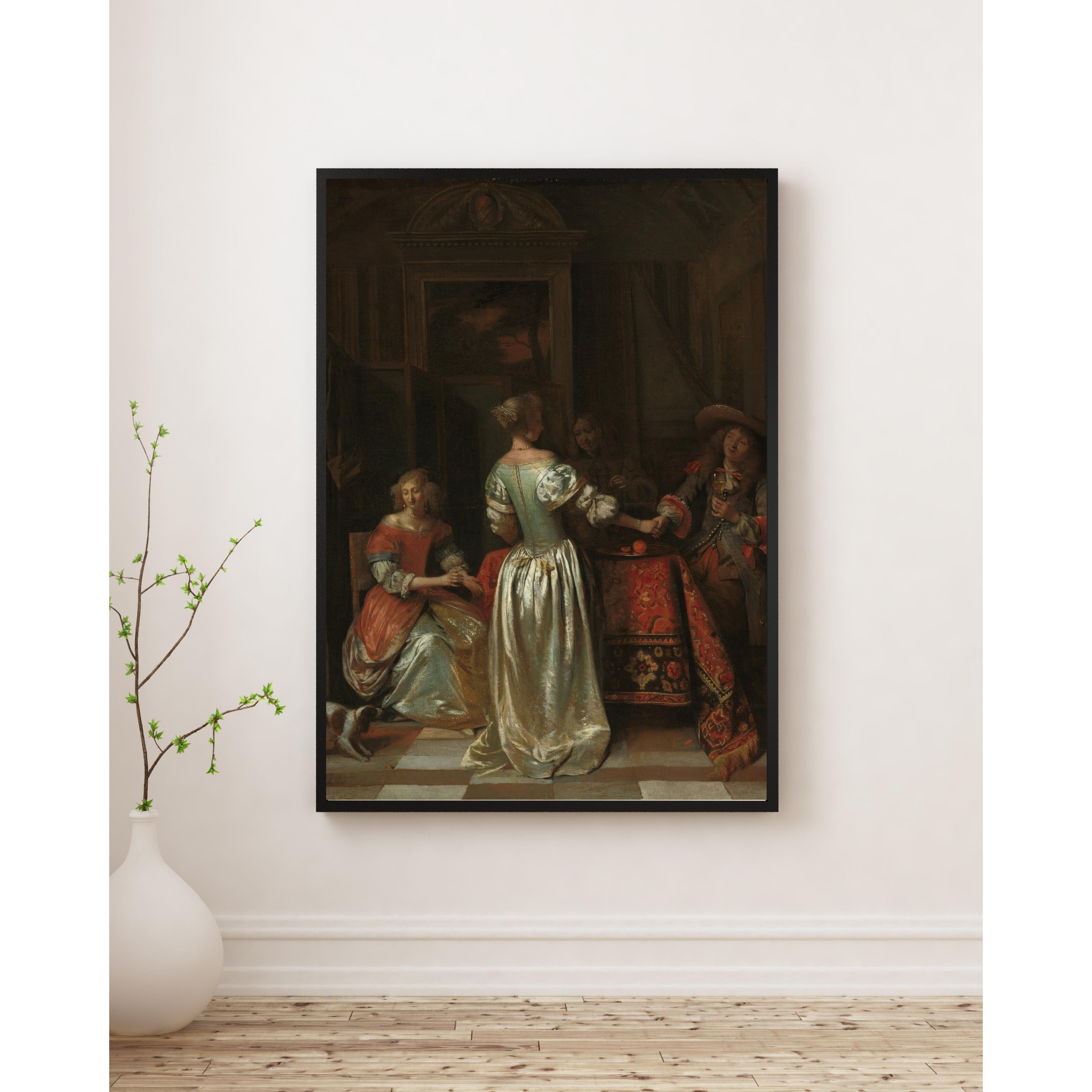 Pieter de Hooch - Selamlama Poster
