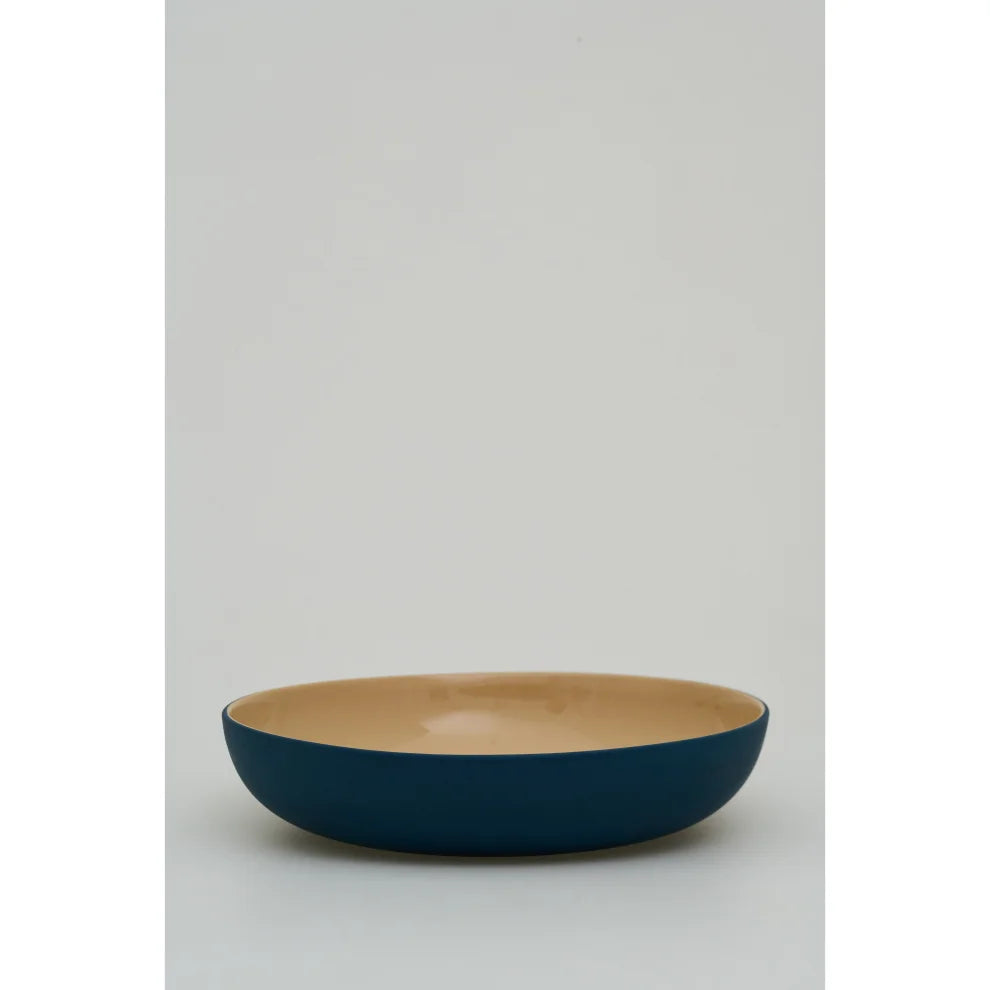 Pieno Serving Bowl Blue Beige