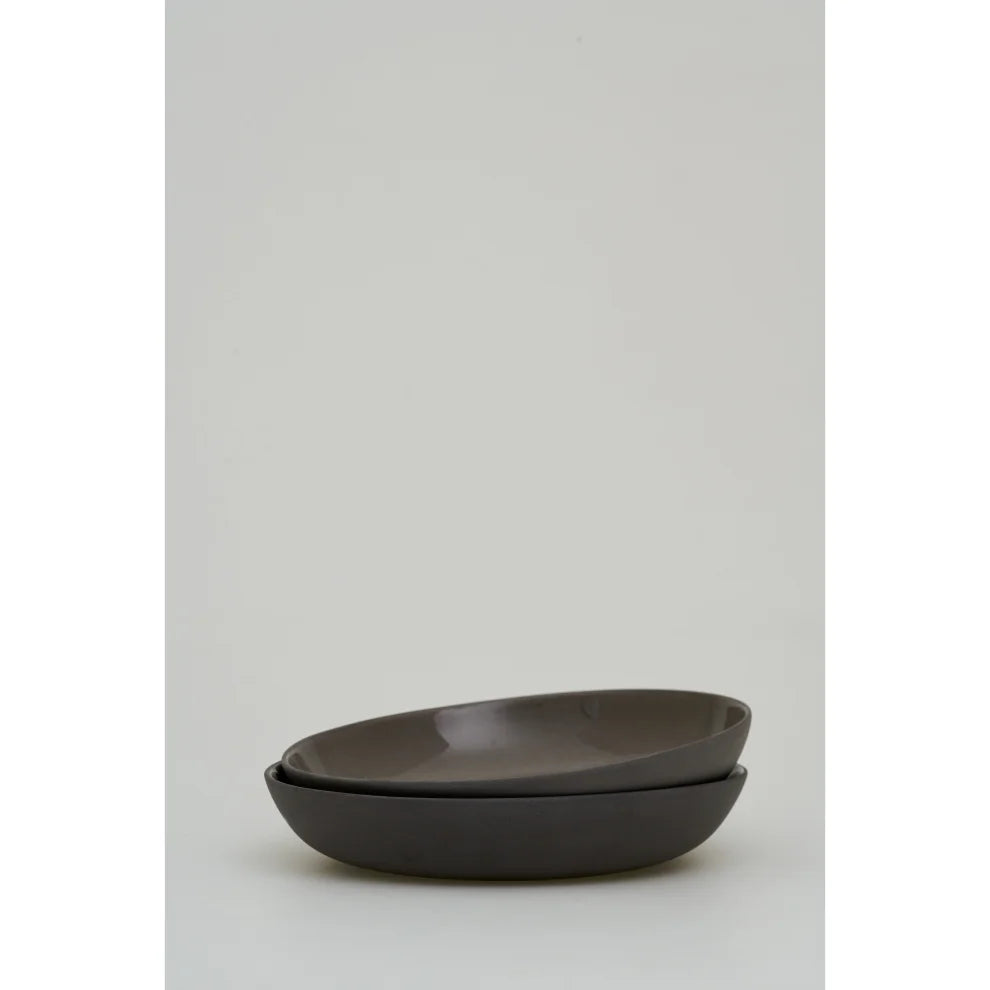Profondo Dinner Bowl Gray