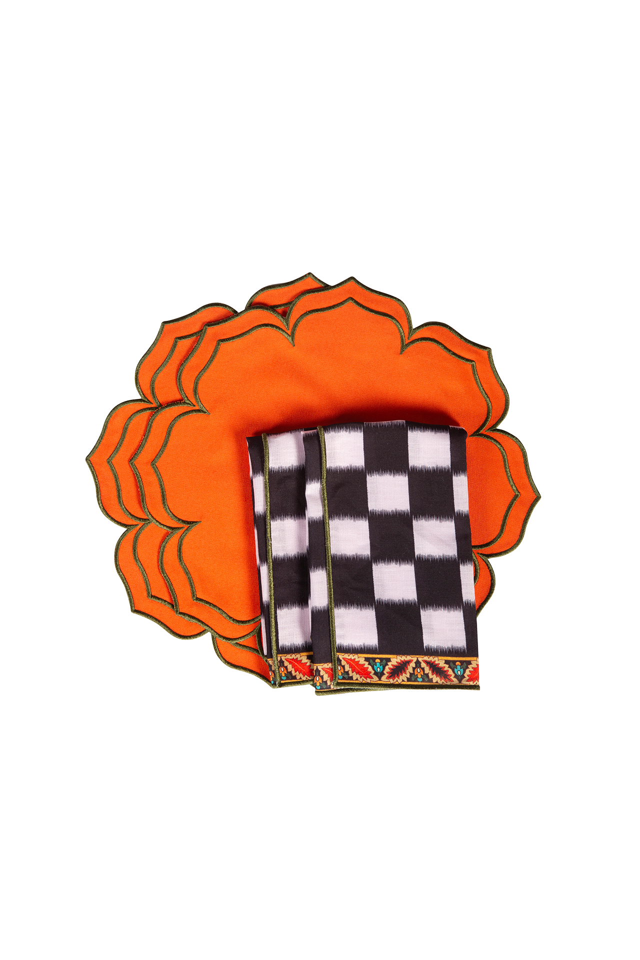 Pine & Line Chess Peçete (4'lü Set)