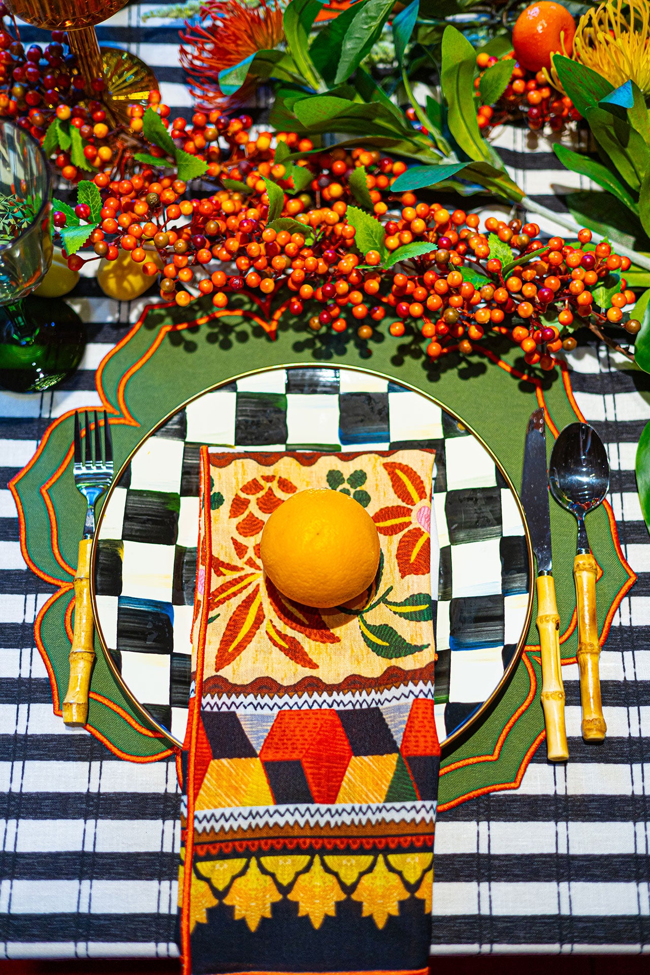 Pine & Line Masa Örtüsü