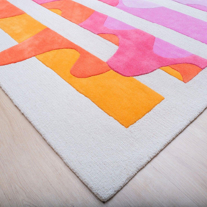 Pink Division El Yapımı Tuft Halı-Kilim & Halı-Studio Potato-200 x 300 cm / 78,74 x 118,11 inch / 6’56” x 9'84"-NowShopFun